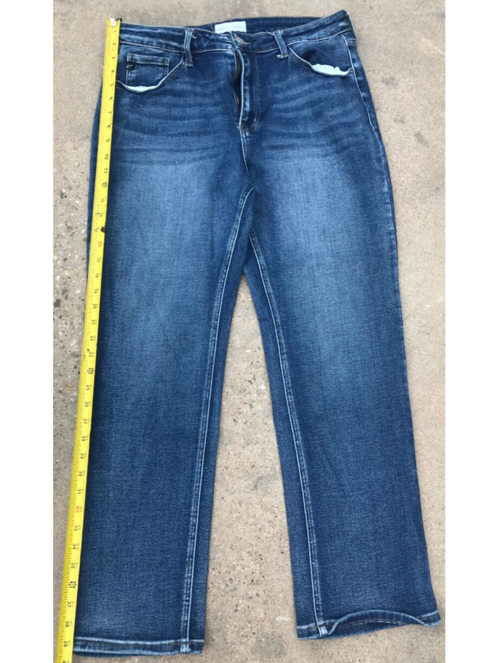 Carlin KanCan Blue Denim Jeans 15/31 Medium Wash Lite Fade on Thighs and Butt - Picture 11 of 11